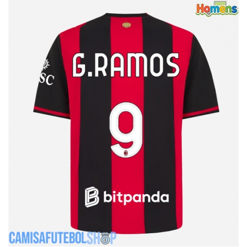 Camisa de time de futebol AC Milan Goncalo Ramos #9 Replicas 1º Equipamento 2026-27 Manga Curta